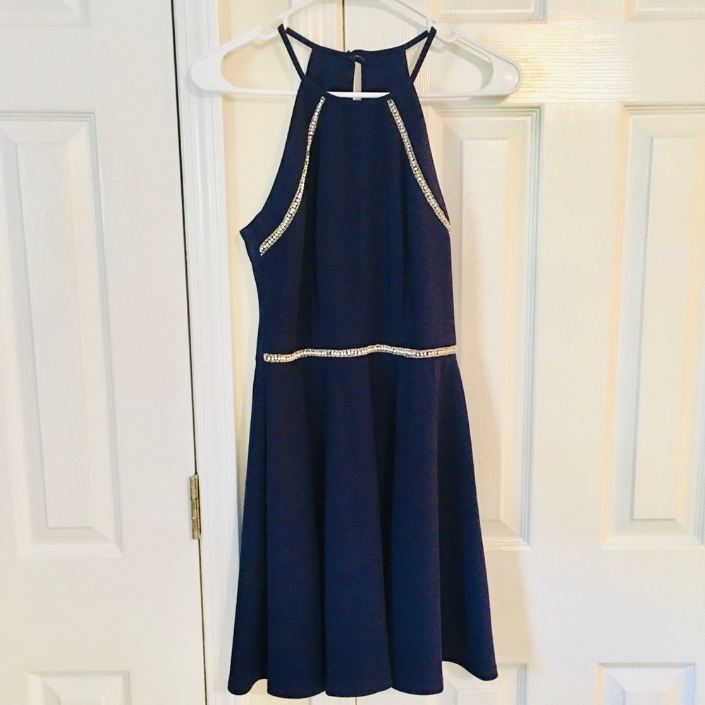 Women’s / Juniors Navy Blue Party Dress. Size 5/6